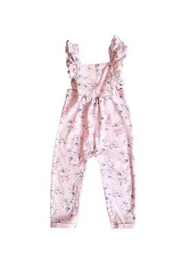Baby Girl's Nicole Miller New York Floral Romper- Size 24M